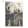 girl, boy, dream, shooting stars, road into the unknown, vines, castle, Schwarz-Weiß, Mystery, Gut, Böse, Märchen, Märchen, Kampf zwischen Gut und Böse, Drache, Schlange, Drachenkampf, Ritter